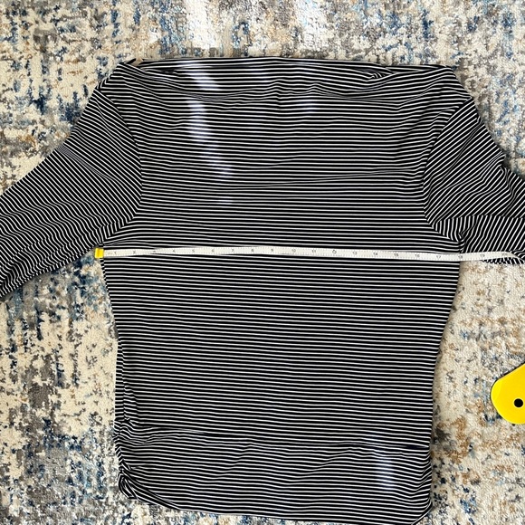 Dark blue Stripped Shirt Boat Neck Medium stretchy fabric - Picture 6 of 6